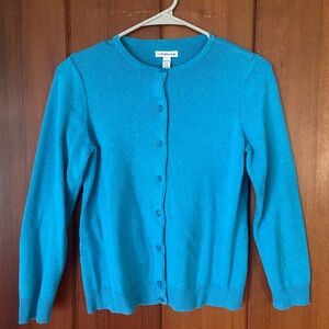 Blue Croft & Barrow button up cardigan sweater